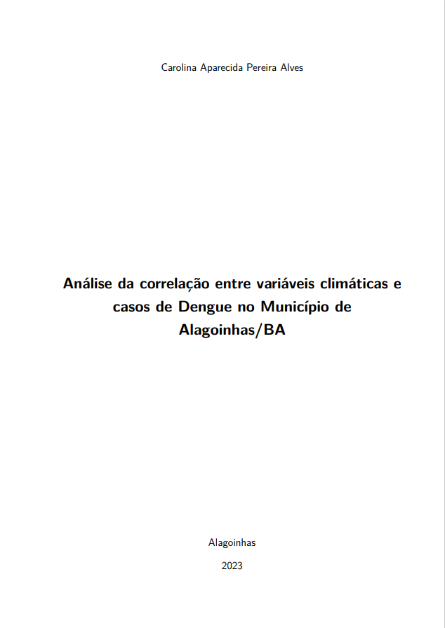 Capa da Dissertação