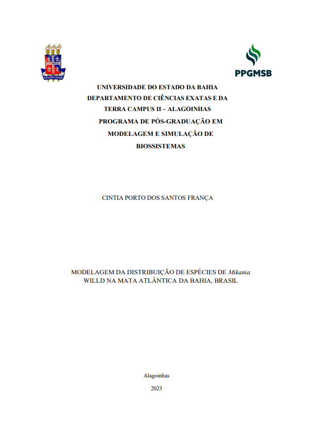 Capa da Dissertação