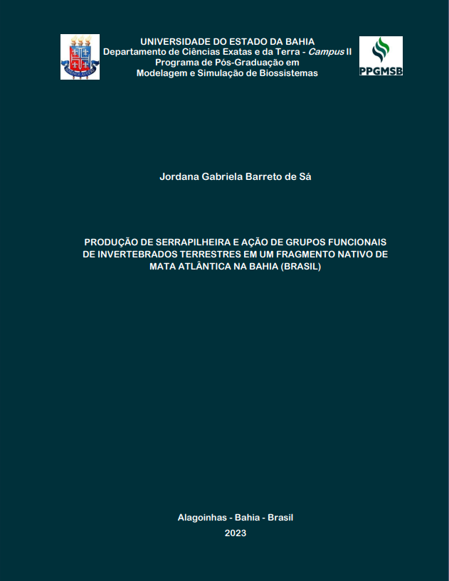 Capa da Dissertação