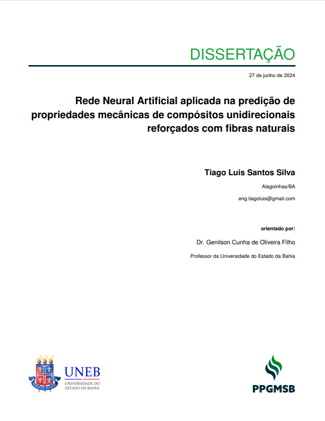 Capa da Dissertação